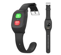 Wasd3Pods Elderly Smart Watch with Sos Emergency Button,Alarm Wristband,Fall Detection & Gps Tracker, Ip67 Waterproof, Gifts for Parents and Elders,Black
