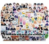 WASEEDS Stray Kids Skzoo Sticker Pack - 91 Pcs Stray Kids Stickers - Vinyl Cartoon Stickers - Waterproof - For Laptops, Phones, etc. - Blue and White