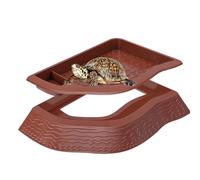 Wasern Bowl for Turtles - Turtles Food | Small Reptile Bath Bowl | Tutty Bowl Double Gard So The Bowl Always Water And Is Easy To Maintain