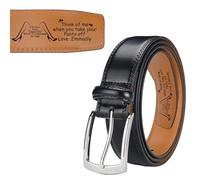 Wasetell Personalized Mens Leather Belt Custom Name Valentines Day Leather Belts I Love You Belt Funny Anniversary Belts Gift for Men Husband Birthday Wedding Christmas