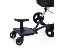 Wasfregvb Utility Cart Step Plate with Black Wheels - Hand Truck Accessory, Sturdy Foot Pedal for Easy Loading & Unloading, Sturdy and Durable