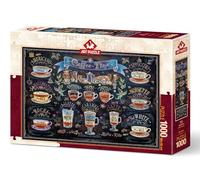 Wasgij 1000 Piece Puzzles for Adults - 'Nice Coffee Time with Different Coffees'