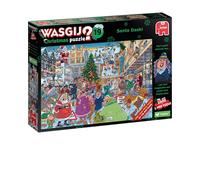 Wasgij Christmas 19, Santa Dash - 2 x 1000 Piece Adults Puzzles - Festive Fun Set of 2 Adults Jigsaw Puzzles - 100% Recycled Cardboard - 2 in 1, 1000pc Puzzle Set with Box Image Puzzle - Jumbo