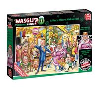 Wasgij Christmas 21, A Very Merry Makeover - Festive 2 x 1000 Piece Xmas Jigsaw Puzzle for Adults - Puzzling, Challenging & Brainteasing Adult Jigsaws - 100% Recycled Cardboard 1000Pc Puzzles - Jumbo