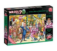 Wasgij Christmas 21, A Very Merry Makeover - Festive 2 x 1000 Piece Xmas Jigsaw Puzzle for Adults - Puzzling, Challenging & Brainteasing Adult Jigsaw