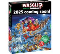 Wasgij Christmas Puzzle Advent Calendar 2025, Reindeer Rumpus! - Daily Puzzle Set, 24 Days of Puzzles, 54-Piece Brainteasing Adult Jigsaws -100% Recycled Cardboard Adults Jigsaw - Festive Countdown