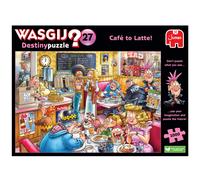 Wasgij Destiny 27, Caf? to Latte! 1000 Piece Jigsaw Puzzles for Adults - Colourful, Challenging & Brainteasing Adults Jigsaw Puzzle - Puzzle the