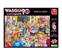Wasgij Destiny 27, Café to Latte! 1000 Piece Jigsaw Puzzles for Adults - Colourful, Challenging & Brainteasing Adults Jigsaw Puzzle - Puzzle the Future - 100% Recycled Cardboard - 1000pcs - Jumbo