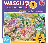 Wasgij Junior 3, Enchanted Encounters! - 240 Piece Kids Jigsaw Puzzle - Fun, Colourful & Brainteasing 240Pc Children's Puzzles - 100% Recycled Cardboard Jigsaws - Birthday Age 8 +