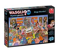 Wasgij Mystery 19, Bingo Blunder - 1000 Piece Jigsaw Puzzles for Adults - Fun Challenging & Brainteasing Adults Jigsaw Puzzle - Puzzle What Happens Next - 100% Recycled Cardboard - 1000pcs - Jumbo