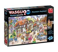 Wasgij Mystery 20, Mountain Mayhem - 1000 Piece Jigsaw Puzzles for Adults - Fun Challenging & Brainteasing Adults Jigsaw Puzzle - Puzzle What Happens Next - 100% Recycled Cardboard - 1000pcs - Jumbo