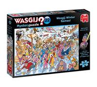 Wasgij Mystery 22, Winter Games - 1000 Piece Jigsaw Puzzles for Adults - Fun Challenging & Brainteasing Adults Jigsaw Puzzle - Puzzle What Happens Next - 100% Recycled Cardboard - 1000pcs - Jumbo