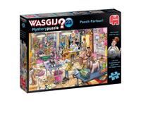 Wasgij Mystery 23, Pooch Parlour - 1000 Piece Jigsaw Puzzles for Adults - Fun, Challenging & Brainteasing Adults Jigsaw Puzzle - Puzzle What Happens Next - 100% Recycled Cardboard - 1000pcs - Jumbo