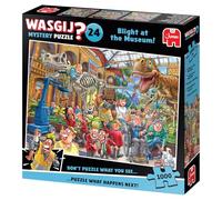 Wasgij Mystery 24, Blight at the Museum - 1000 Piece Jigsaw Puzzles for Adults - Challenging & Brainteasing Adults Jigsaw Puzzle - Puzzle What Happens Next - 100% Recycled Cardboard - 1000pcs - Jumbo