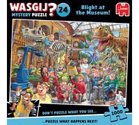 Wasgij Mystery 24 - Panic in the Museum - Blight at The Museum! - Jigsaw Puzzle for Adults - Funny - Cardboard 100% Recycled - 1000 Pieces Jumbo