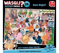 Wasgij Mystery 26 - Valentine's Day - Date Night - Jigsaw Puzzle for Adults - Funny - Cardboard 100% Recycled - 1000 Pieces Jumbo