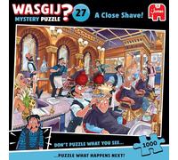 Wasgij Mystery 27 - A Close Shave - 1000 Piece Jigsaw Puzzle for Adults | Challenging, Brainteasing, Funny 1000 Pc Adult Puzzle - Large FSC Certified Jigsaw - Birthday & Christmas Gift - 68 x 49 cm
