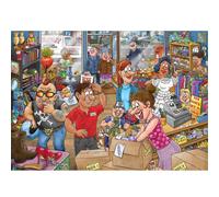 Wasgij Mystery 29, Donation Debacle - Unique 1000 Piece Jigsaw Puzzle for Adults - Colourful, Puzzling, Challenging & Brainteasing Adult Jigsaws - 100% Recycled Cardboard 1000Pc Puzzles - Jumbo