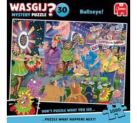 Wasgij Mystery 30, Bullseye! - 1000 Piece Jigsaw Puzzles for Adults - Challenging & Brainteasing 1000Pc Adult Puzzle - 100% Recycled Cardboard Jigsaws - Unique Birthday Jumbo
