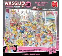 Wasgij Retro Destiny 10, High Street Hassle! - 1000 Piece Adults Jigsaw Puzzles - Challenging, Brainteasing 1000Pc Adult Puzzle - 100% Recycled Cardboard Jigsaws - Birthday Jumbo