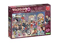 Wasgij Retro Destiny 7, Rock around the Clock - 1000 Piece Jigsaw Puzzles for Adults - Challenging & Brainteasing Adults Jigsaw Puzzle - Puzzle the Future - 100% Recycled Cardboard - 1000pcs - Jumbo
