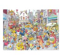 Wasgij Retro Destiny 10, High Street Hassle! - 1000 Piece Adults Jigsaw Puzzles - Challenging, Brainteasing 1000Pc Adult Puzzle - 100% Recycled Cardboard Jigsaws - Birthday Jumbo