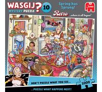 Wasgij Retro Mystery 10, Spring has Sprung! - 1000 Piece Adults Jigsaw Puzzles - Challenging, Brainteasing 1000Pc Adult Puzzle - 100% Recycled Cardboard Jigsaws - Birthday Jumbo