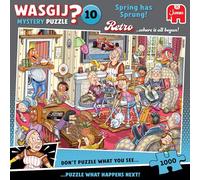 Wasgij Retro Mystery 10, Spring has Sprung! - 1000 Piece Adults Jigsaw Puzzles - Challenging, Brainteasing 1000Pc Adult Puzzle - 100% Recycled Cardboard Jigsaws - Birthday Jumbo