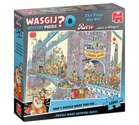 Wasgij Retro Mystery 8 - The Last Hurdle - 1000 Pieces Hidden Object Puzzle for Adults, Escape Puzzle