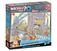 Wasgij Retro Mystery 8 - The Last Hurdle - 1000 Pieces Hidden Object Puzzle for Adults, Escape Puzzle