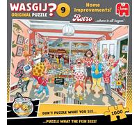 Wasgij Retro Original 9 Home Improvements - 1000 Piece Adults Jigsaw Puzzle | Challenging, Brainteasing, Funny 1000 Pc Adult Puzzle - Large FSC Certified Jigsaw - Birthday & Christmas Gift - 68 x 49 cm