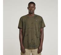 G-Star Men's Wash Allover T-Shirt, Multicolour (shadow olive concrete D25973-C338-H343), L