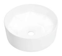 Wash Basin 36x14cm Ceramic Bathroom Wash Bowl Sink Unit Black/White vidaXL