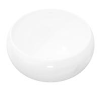 vidaXL Basin Ceramic White Round Cloakroom Bathroom Above Counter Wash Sink