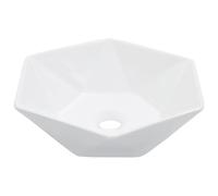 vidaXL Wash Basin 41x36.5x12cm Ceramic Black Bathroom Washroom Wash Bowl Sink