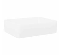 Wash Basin Countertop Home Wash Sink Cloakroom Basin Ceramic Rectangle vidaXL