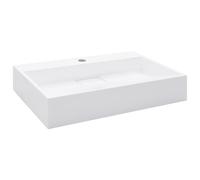 Wash Basin Mineral Cast/Marble Cast White Countertop Sink Multi Sizes vidaXL