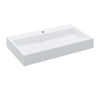 Wash Basin Mineral Cast/Marble Cast White Countertop Sink Multi Sizes vidaXL