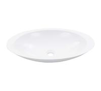 vidaXL Wash Basin 59.3x35.1x10.7cm Mineral Cast/Marble Cast White Bath Sink