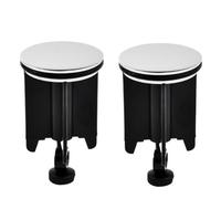 Wash Basin Plugs Universal Copper Cover Sink Bathroom 40mm Pop-Up Plug Replacement Drain Plug Bathroom Faucet Fixture(2 PCS)