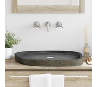 vidaXL Wash Basin Grey 65 x 50 x 6 cm River Stone
