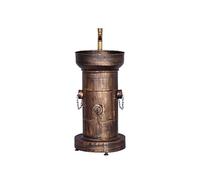 Wash Basin with Faucet, Fire Hydrant American Retro Style Iron Art Floor-Standing Sink for Indoor and Outdoor (Color : Red Copper) (Copper Small)