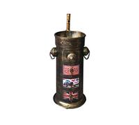 Wash Basin with Faucet, Metal Iron Art Fire Hydrant Loft Retro Style Wear-Resistant Non-Slip Floor-Standing Sink for Indoor and Outdoor (Color : Red Copper) (Bronze)