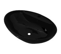 Wash Basin with Overflow 58.5x39x21cm Ceramic Sink Bowl Multi Colours vidaXL