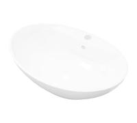Wash Basin with Overflow 58.5x39x21cm Ceramic Sink Bowl Multi Colours vidaXL