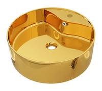 Wash Basin with Overflow Ceramic Bathroom Washroom Fixture Sink Basin vidaXL