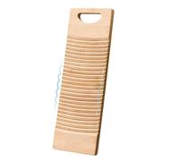 Wash Board Hand Washing Clothes - Small Wood Scrub Board, Laundry Cleaning Tool | Wavy Pattern Design, Efficient Hand Washer, Clothes Washing Scrubber, Wooden Laundry Flatbelly, Compact Hand Wash Boa