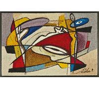 wash+dry Door Mat Steady Composition Design 50x75 cm multicoloured