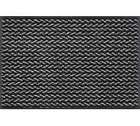 Wash+Dry Doormat, Polyamide Back: Nitrile Rubber, Black, 50 x 75 cm (Rechteckig)