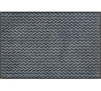 Wash+Dry Doormat, Polyamide Back: Nitrile Rubber, Blue, 50 x 75 cm